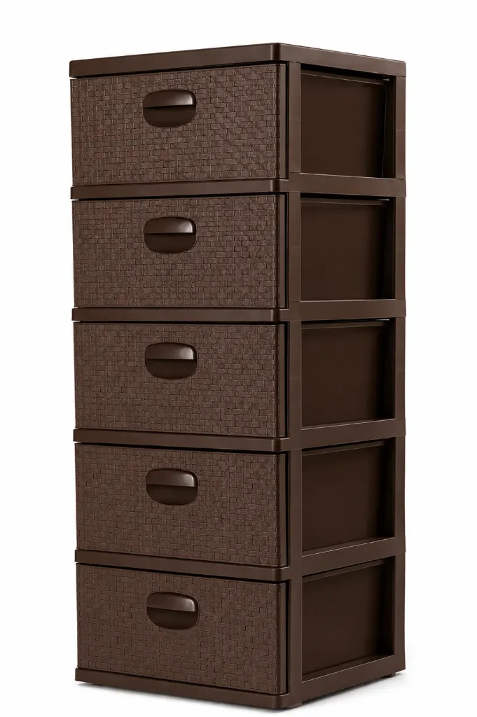 [11073-5] GAVETERO GRANDE RATTAN 5 Gavetas